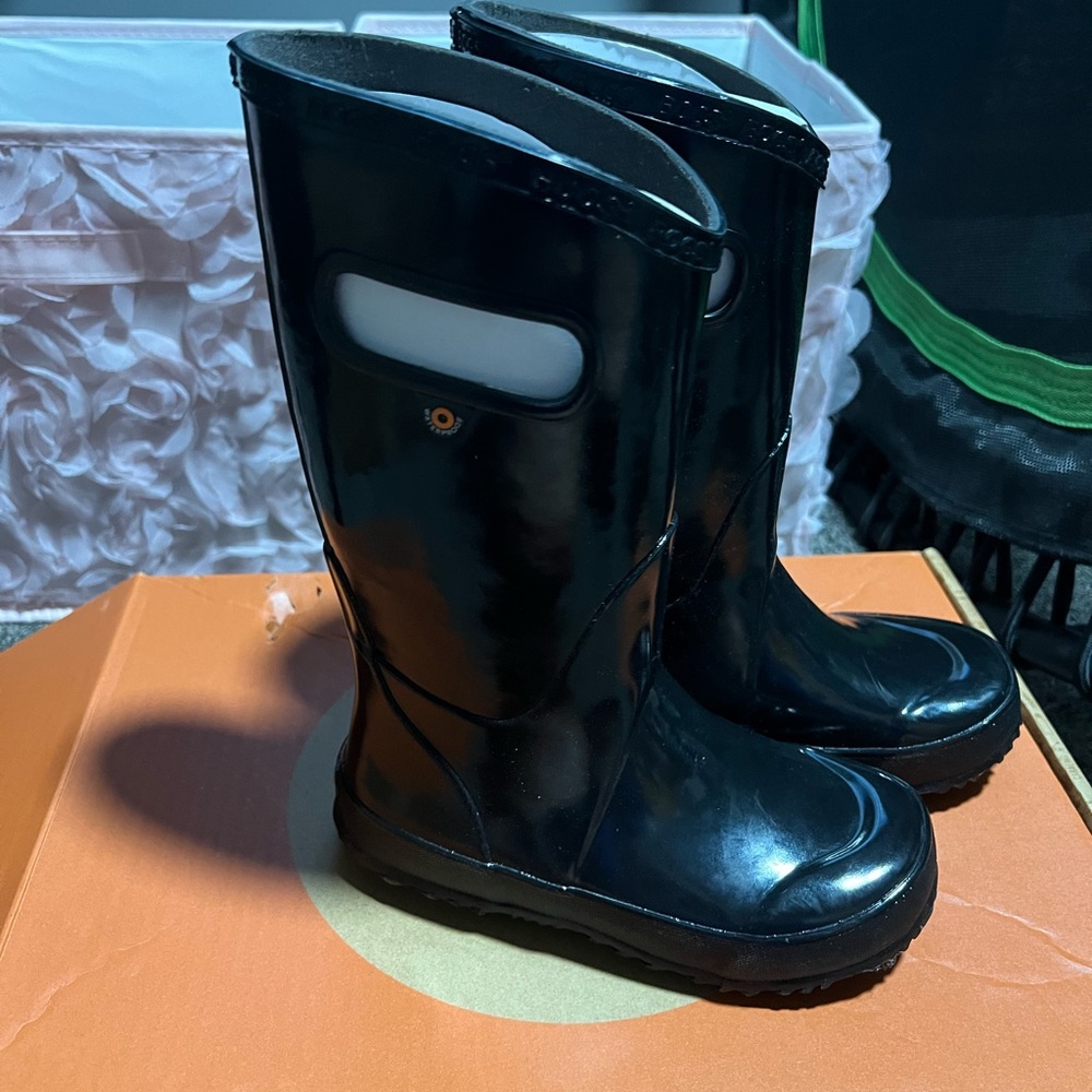Bogs Black Kids' Rain Boots